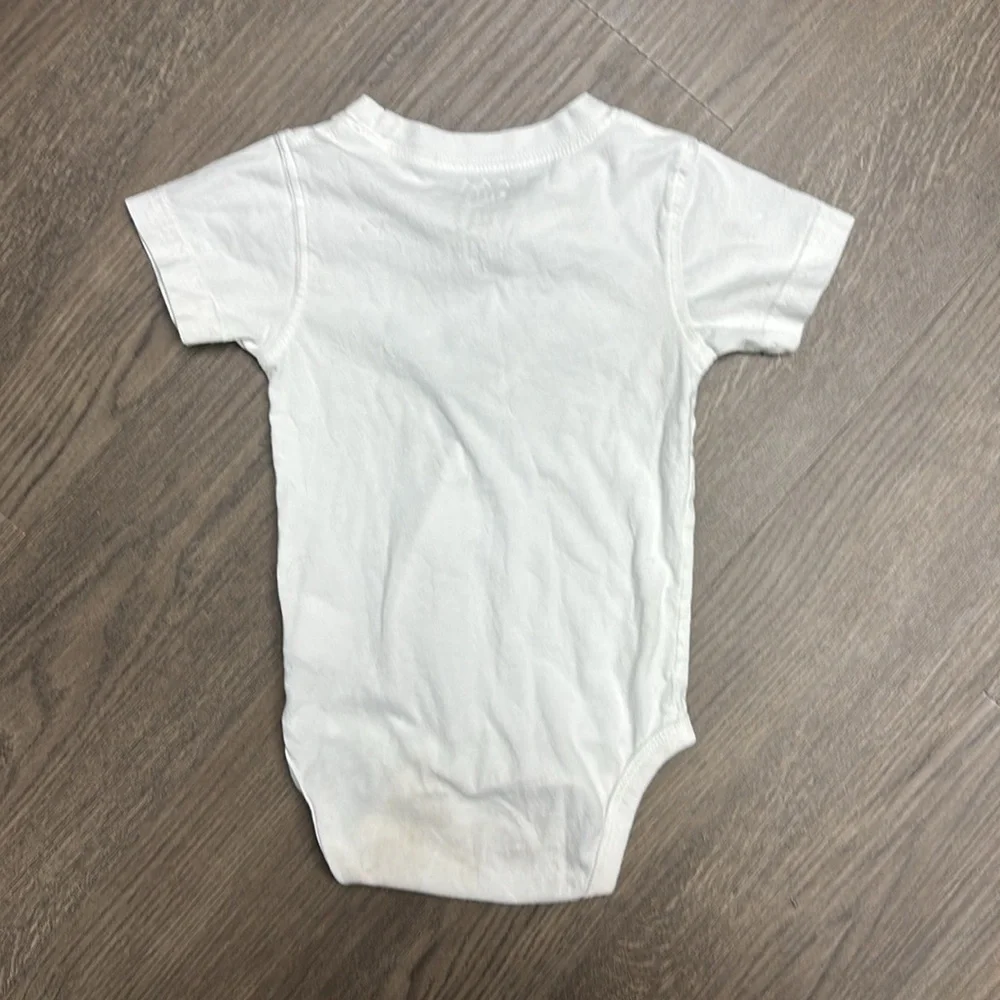 White 18 mo Baby Onesies with Green Bull Logo x 3. GO BULLS! GO USF!!